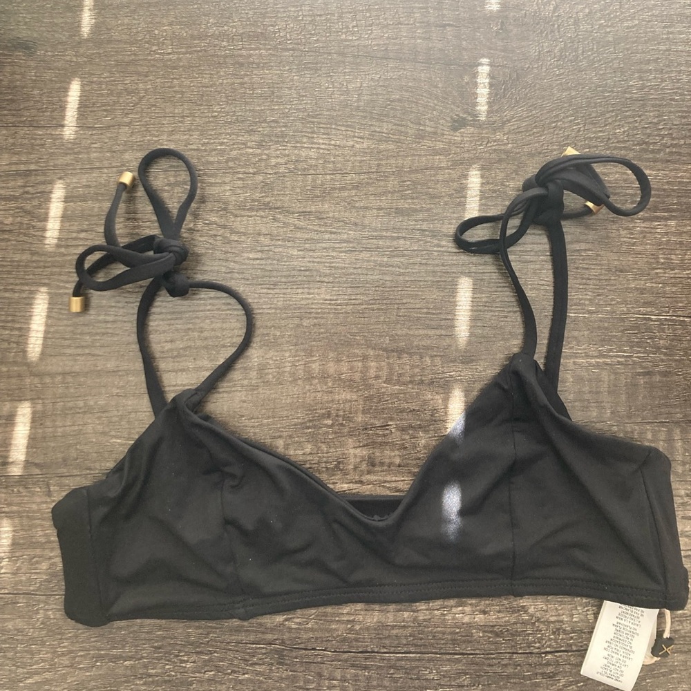 NEVER WORN Vitamin A Black bikini top